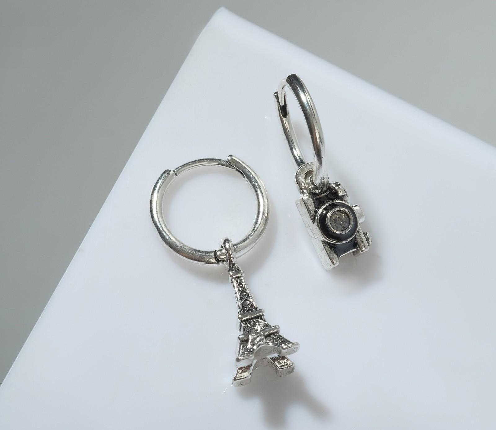 Серьги со стразами 