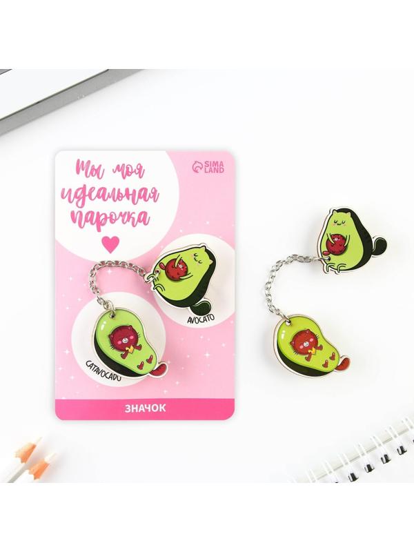 Набор значков «Ты моя идеальная парочка», 8 х 12 см