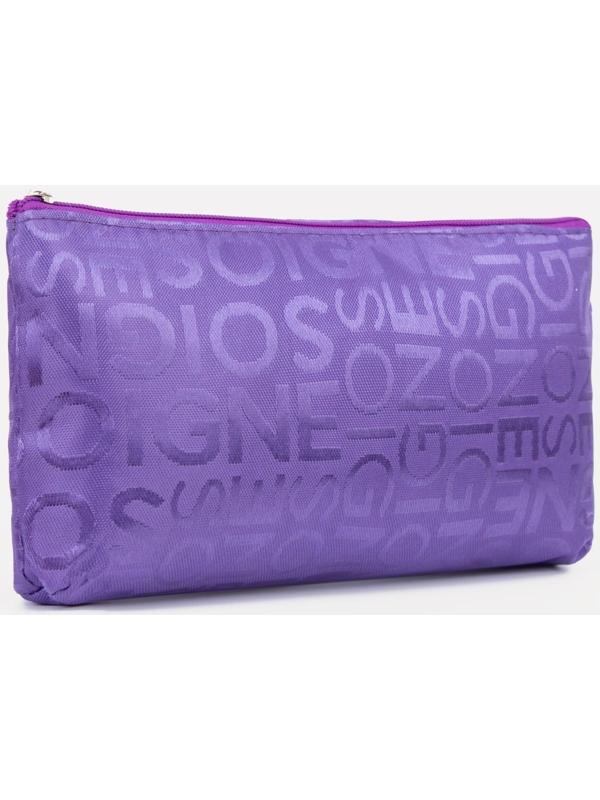 Косметичка на молнии, цвет фиолетовый
