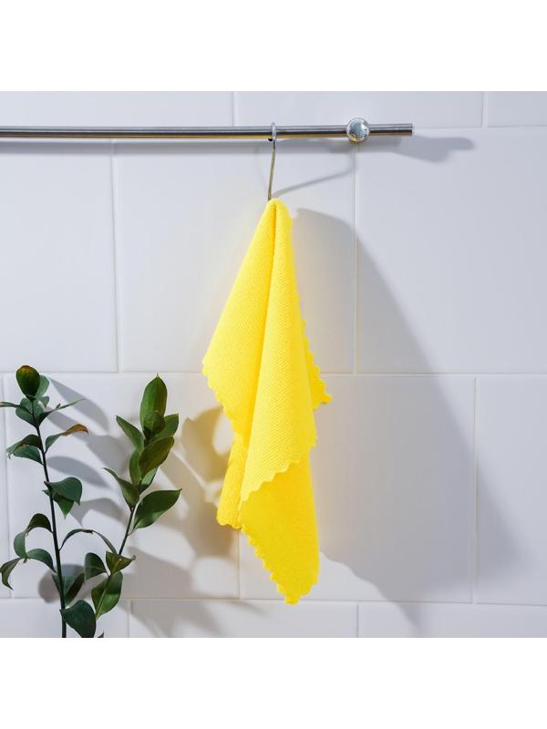 Салфетка универсальная Доляна «Промо», 180 гр, 10 шт, 30×30 см, микрофибра, ультразвуковая обработка края