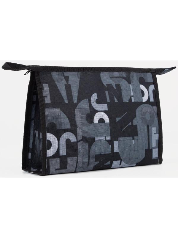 Косметичка на молнии, с подкладом, цвет чёрный