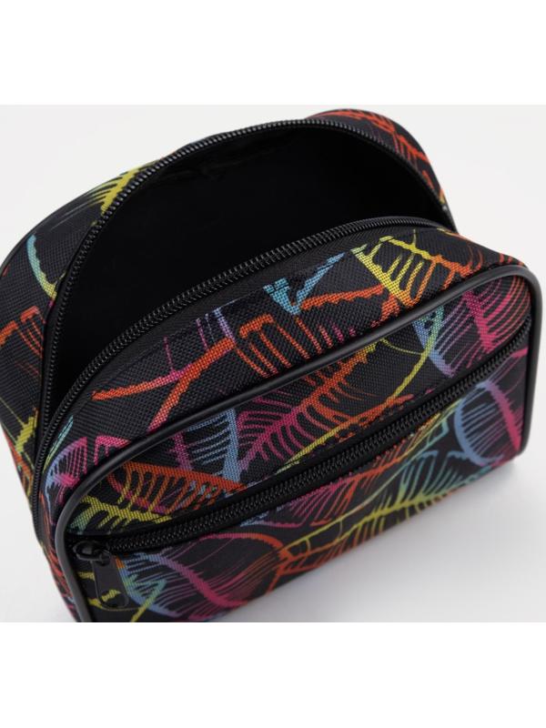 Косметичка на молнии, с подкладом, наружный карман, цвет чёрный