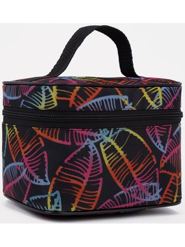 Косметичка на молнии, с подкладом цвет чёрный