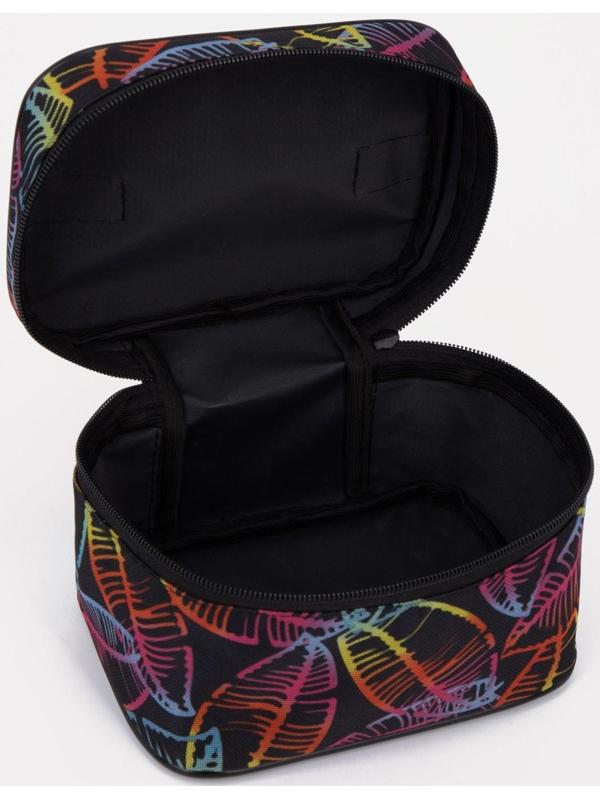 Косметичка на молнии, с подкладом цвет чёрный