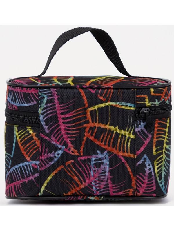 Косметичка на молнии, с подкладом цвет чёрный