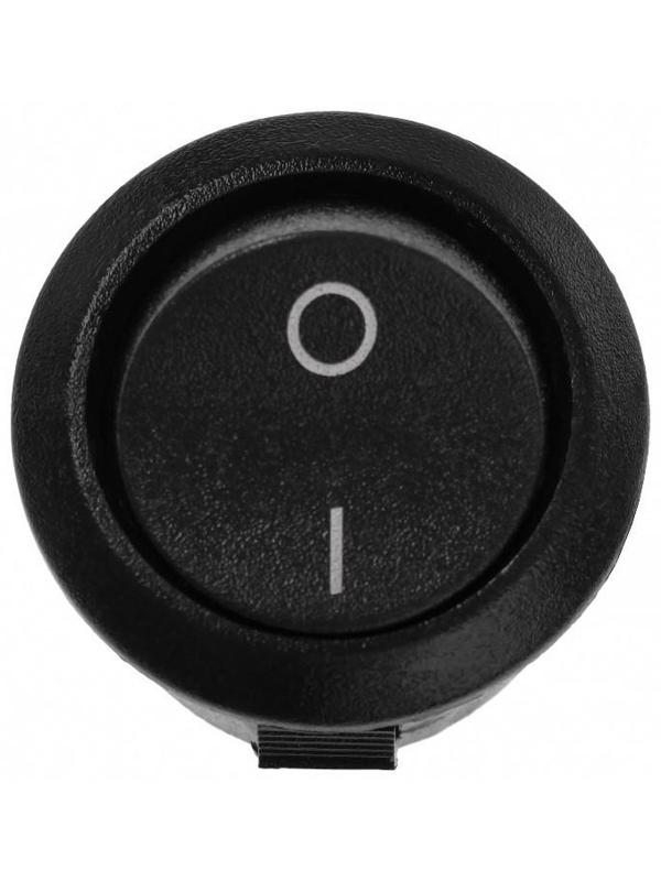 Кнопка - выключатель, без подсветки, черный, 6- 10 А, Т25