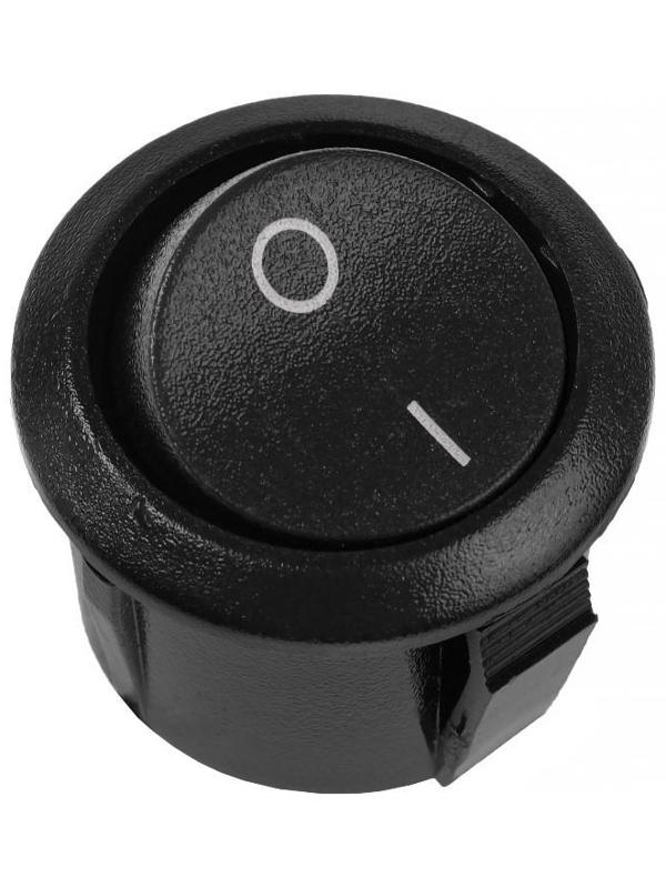 Кнопка - выключатель, без подсветки, черный, 6- 10 А, Т25