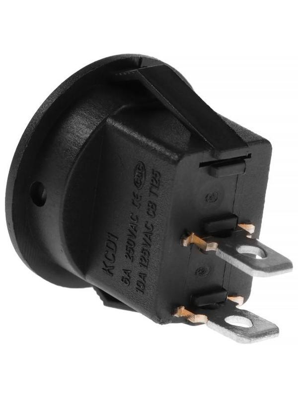 Кнопка - выключатель, без подсветки, черный, 6- 10 А, Т25