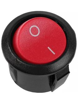 Кнопка - выключатель, без подсветки, красный, 3-6 А, 8889