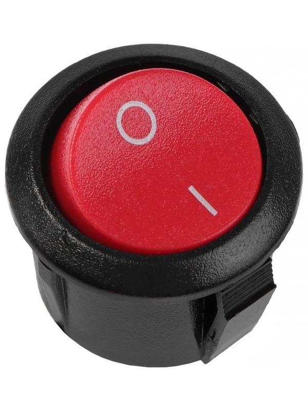 Кнопка - выключатель, без подсветки, красный, 3-6 А, 8889