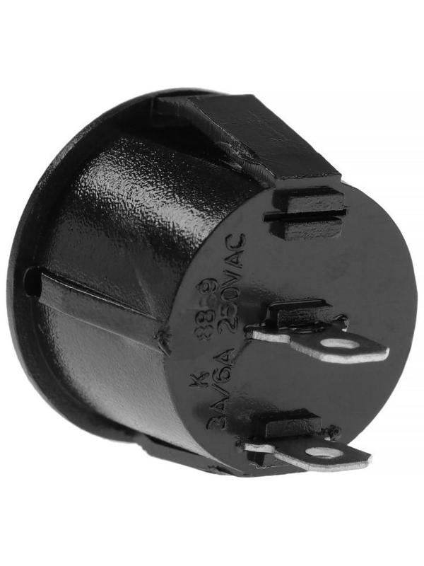 Кнопка - выключатель, без подсветки, красный, 3-6 А, 8889