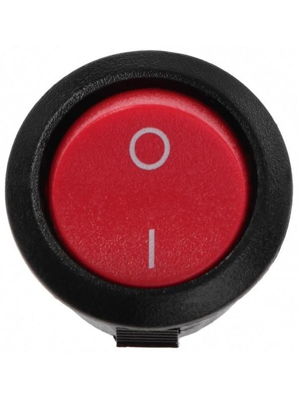 Кнопка - выключатель, без подсветки, красный, 3-6 А, 8889