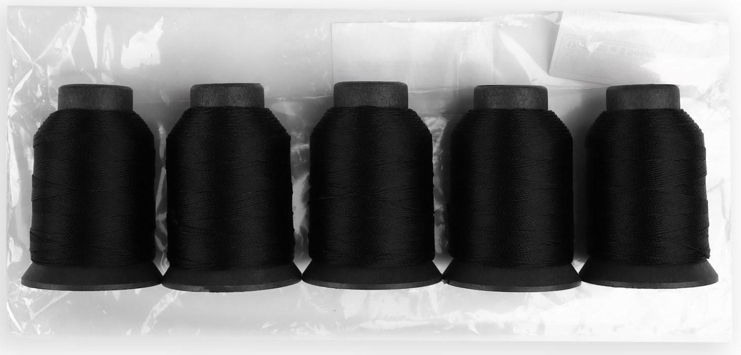 Нитки обувные, 170Л, 150 м, цвет чёрный