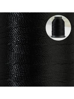 Нитки обувные, 170Л, 150 м, цвет чёрный