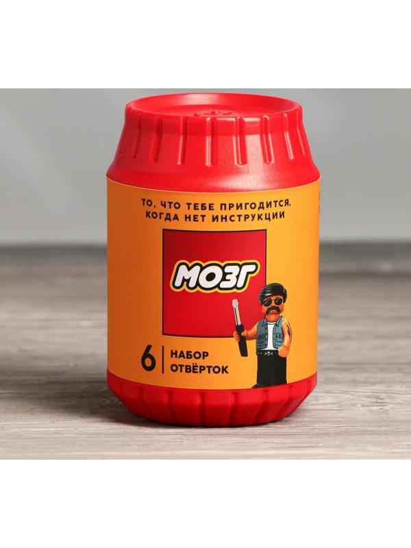 Набор инструментов в банке «Мозг», 6 предметов