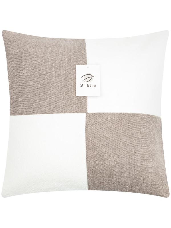 Наволочка декоративная Этель Геометрия цвет серый/белый 45 х 45 см, 100% п/э