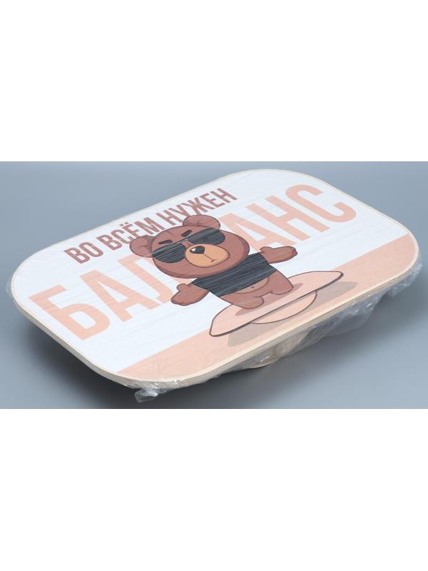 Доска балансировочная баланс борд «Медведь»