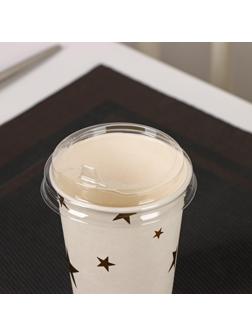 Крышка для стакана, с носиком, d=8 см, цвет прозрачный