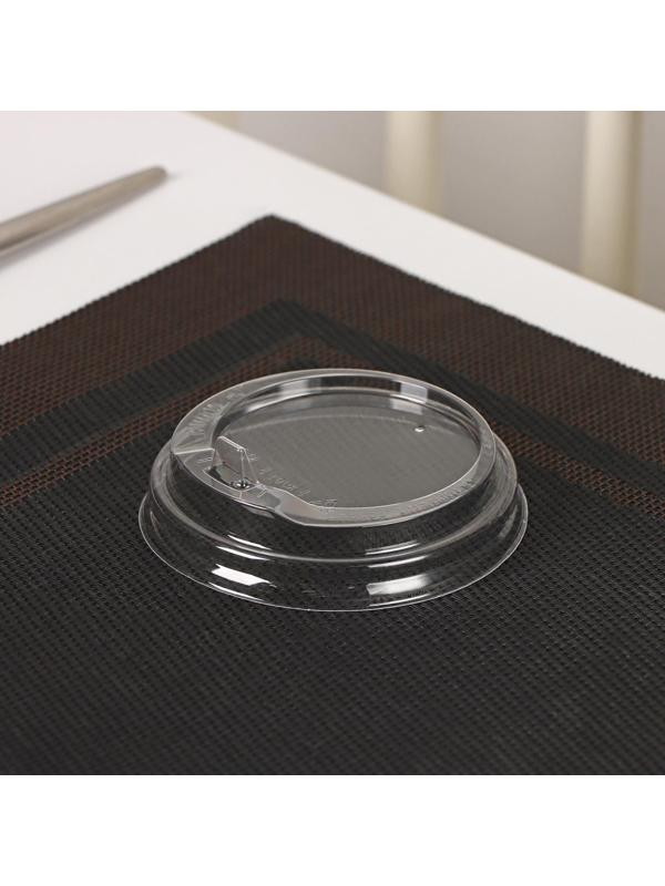 Крышка для стакана, с носиком, d=8 см, цвет прозрачный