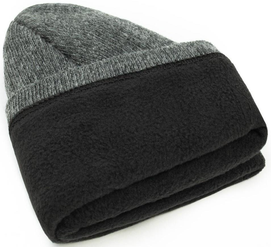 Шапка мужская зимняя, цвет темный микс, размер 56-58