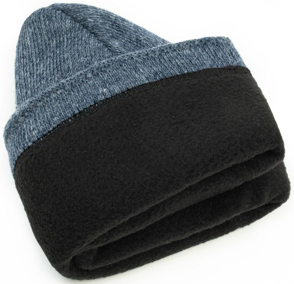 Шапка мужская зимняя, цвет темный микс, размер 56-58