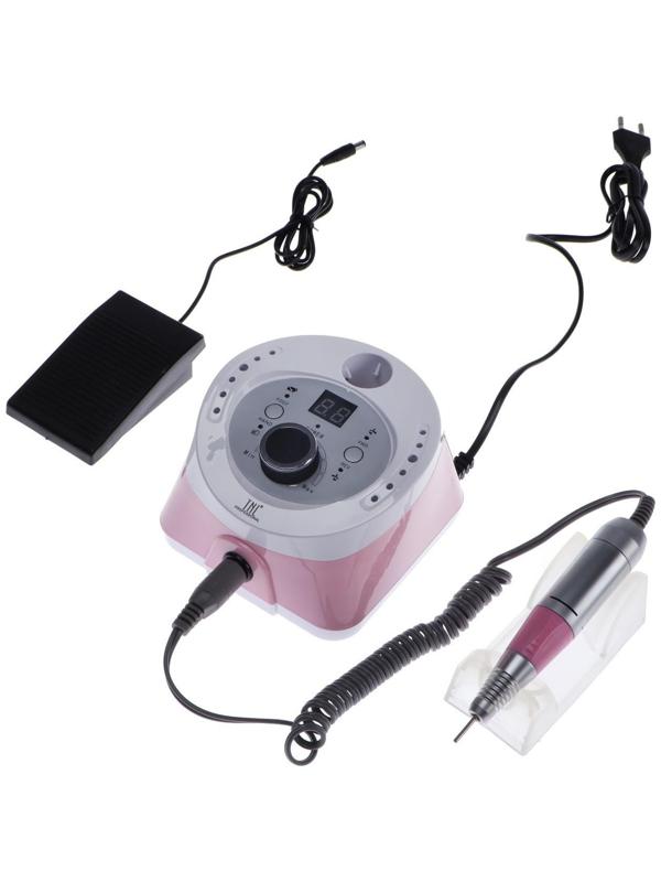 Аппарат для маникюра и педикюра TNL Iron-Pro IP-40, 40 000 об/мин, 40 Вт, розово-белый