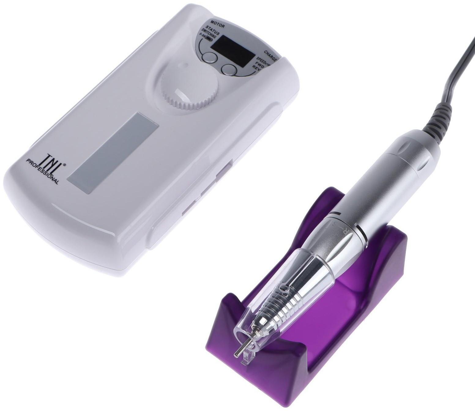 Машинка для маникюра и педикюра TNL Pro Touch PT-40, 40 Вт, 30 000 об/мин, 6 фрез, белая