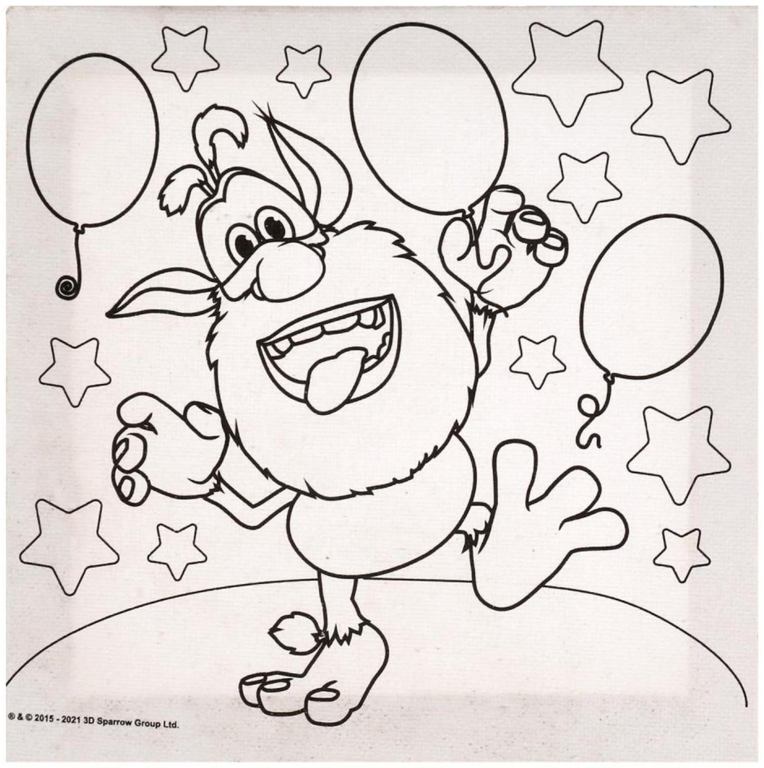 Набор для детского творчества Буба, холст для росписи, 15 × 15 см