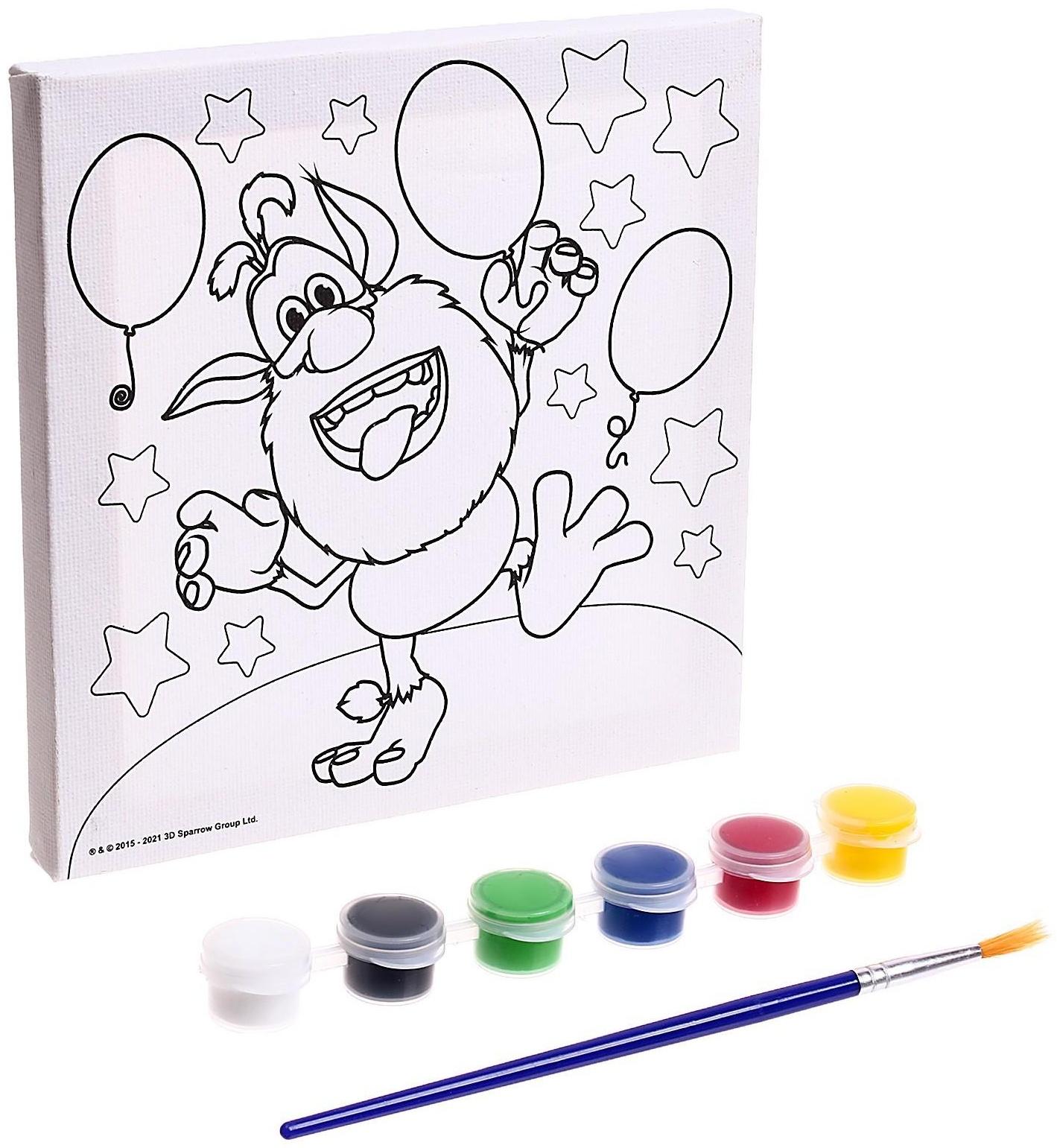 Набор для детского творчества Буба, холст для росписи, 15 × 15 см