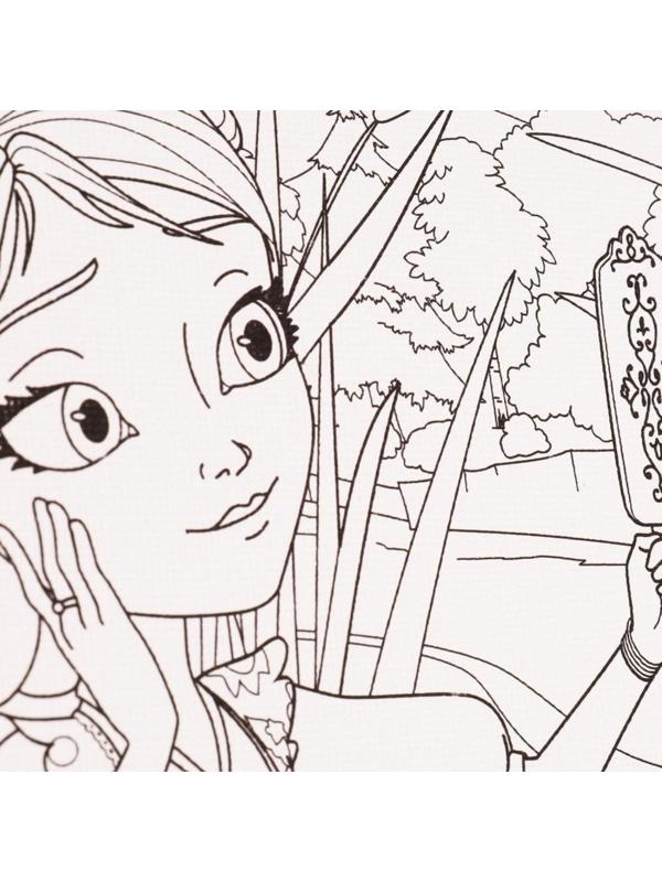 Набор для детского творчества Царевны, холст для росписи по контуру, 20 × 25 см