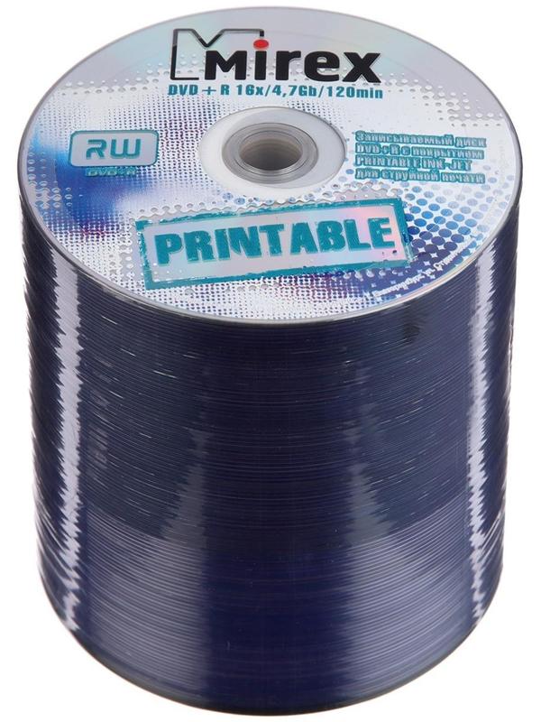 Диск DVD+R printable inkjet 100, 16x, 4.7 Гб