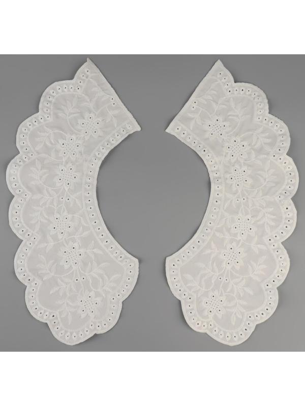 Воротник ажурный, 37 × 50 см, цвет белый
