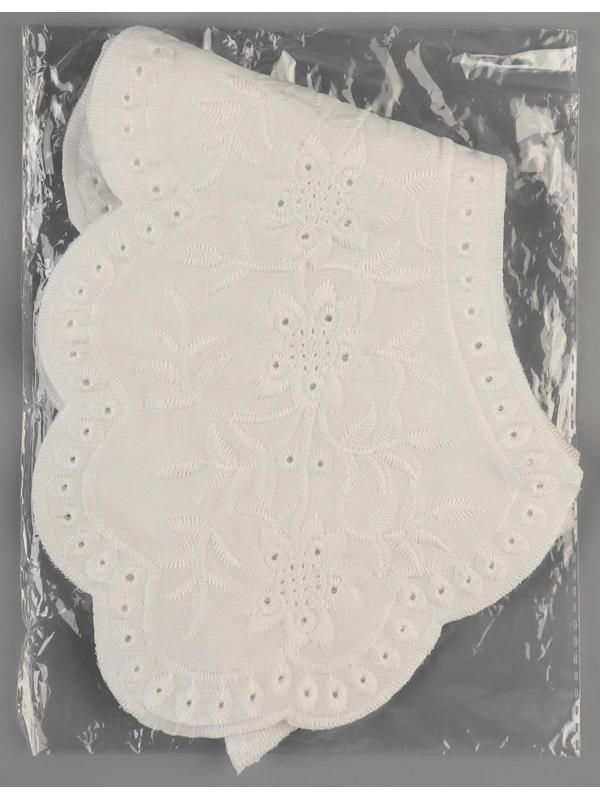 Воротник ажурный, 37 × 50 см, цвет белый