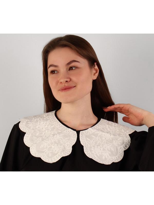 Воротник ажурный, 37 × 50 см, цвет белый