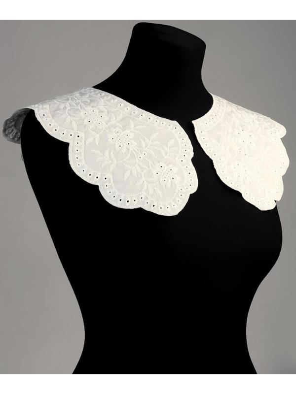 Воротник ажурный, 37 × 50 см, цвет белый
