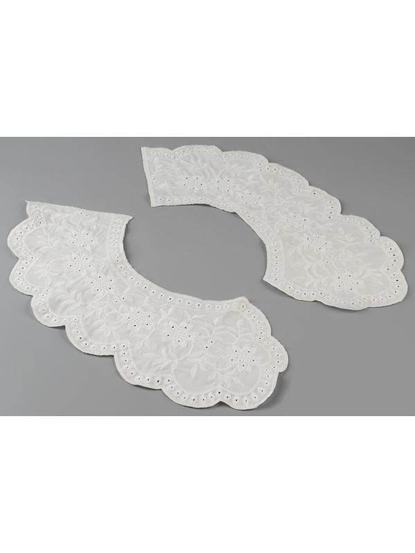 Воротник ажурный, 37 × 50 см, цвет белый