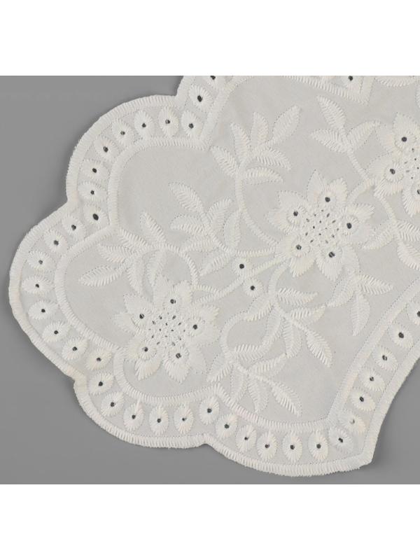Воротник ажурный, 37 × 50 см, цвет белый