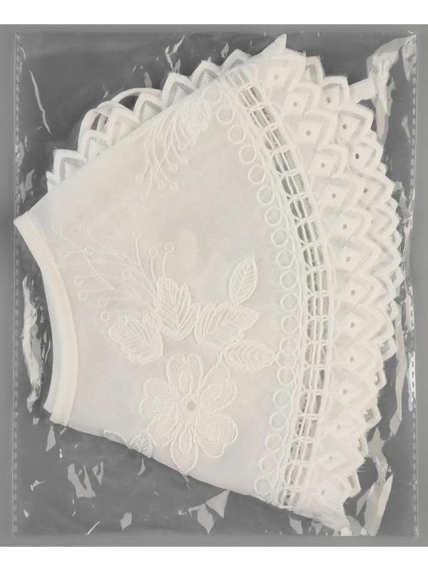 Воротник ажурный, 24 × 55 см, цвет белый