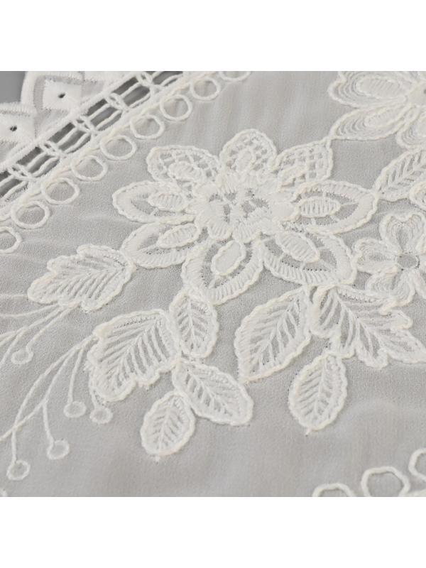 Воротник ажурный, 24 × 55 см, цвет белый