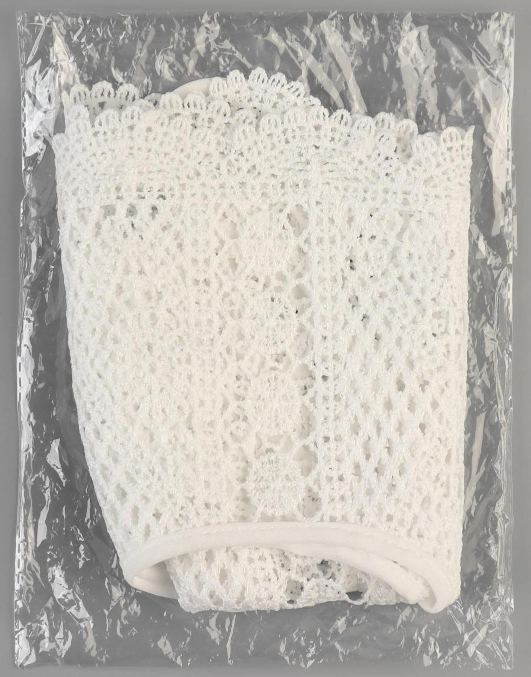 Воротник кружевной, 46 × 44 см, цвет белый