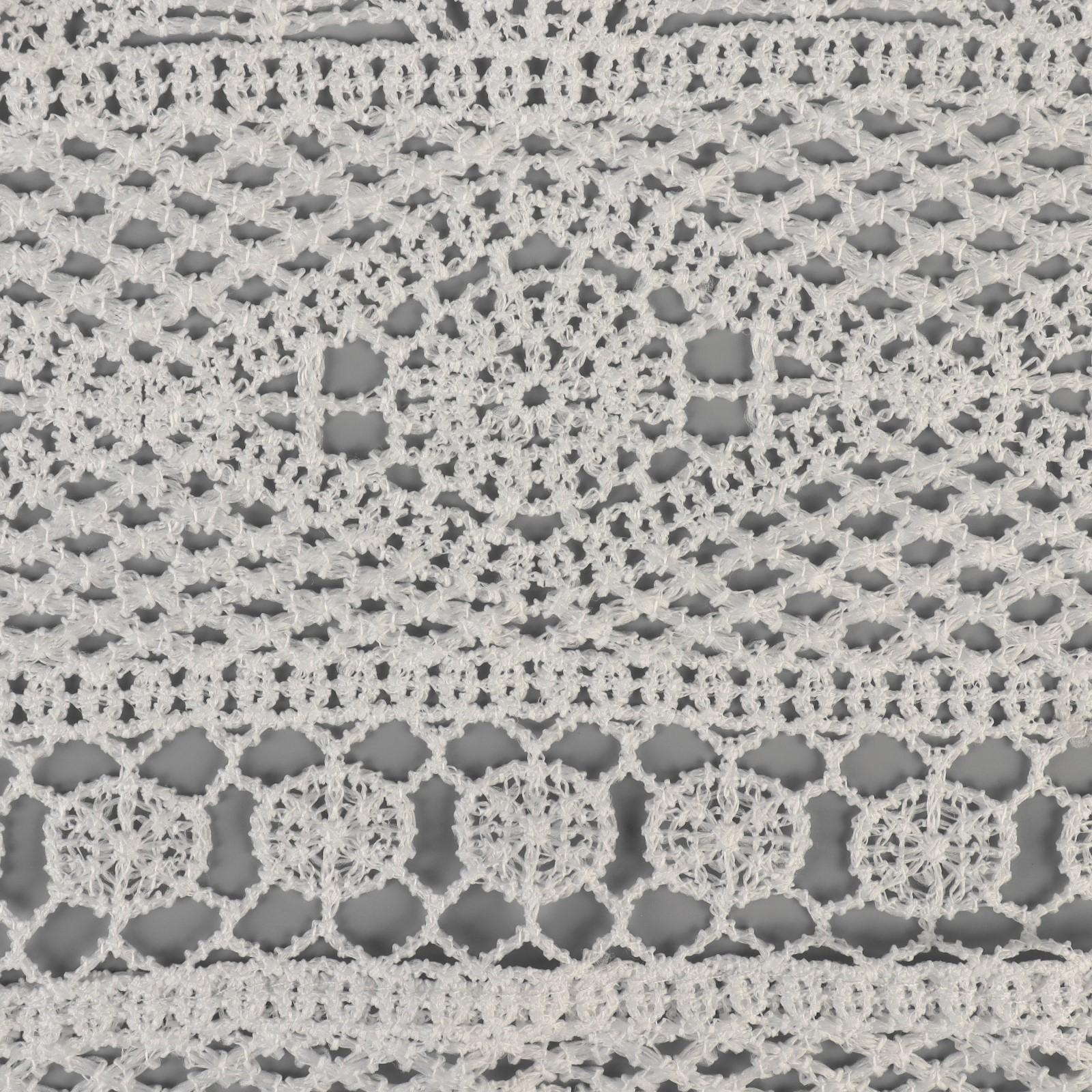 Воротник кружевной, 46 × 44 см, цвет белый