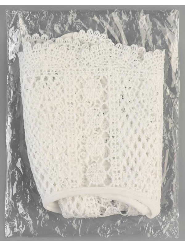 Воротник кружевной, 46 × 44 см, цвет белый