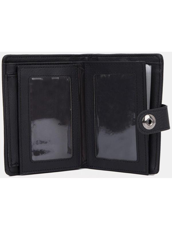 Портмоне на магните, отдел для автодокументов и паспорта, цвет чёрный