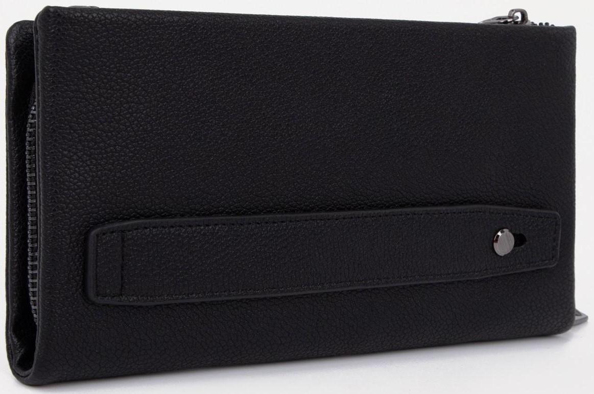 Портмоне на молнии, цвет чёрный