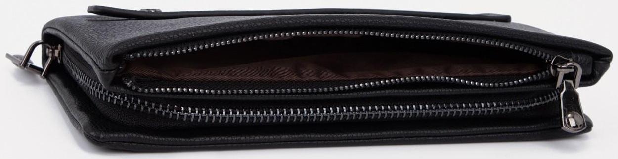 Портмоне на молнии, цвет чёрный
