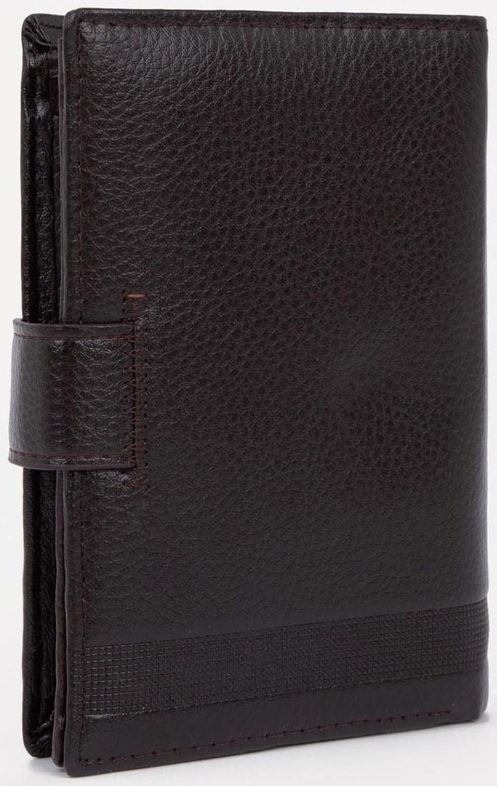 Портмоне на магните, отдел для автодокументов и паспорта, цвет чёрный