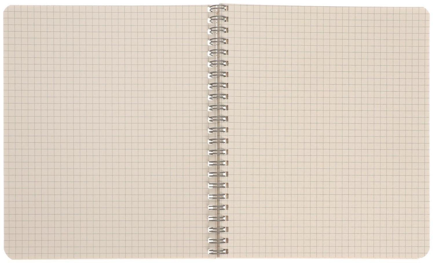 Тетрадь 60 листов в клетку на гребне 