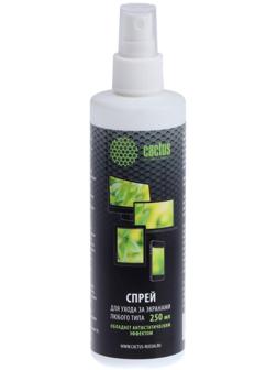 Средство для очистки экранов Cactus CS-S3002, спрей, 250 мл
