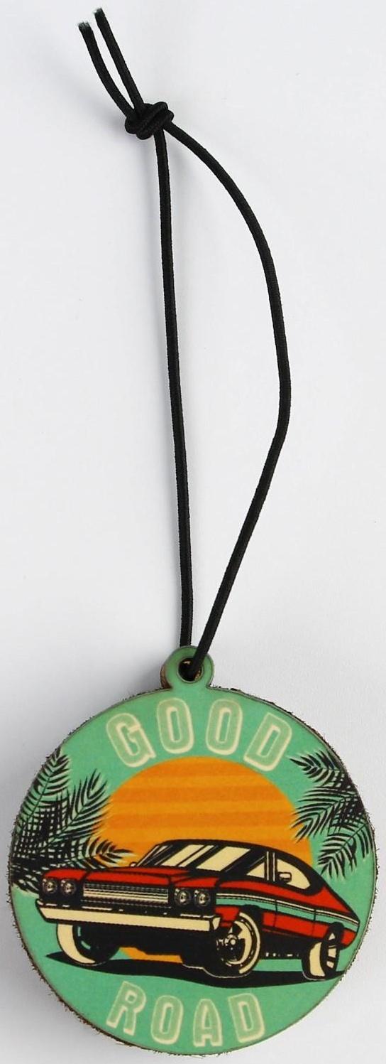 Набор Good road, подвеска деревянная с пропиткой и ароматизатор, 10 мл