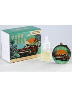 Набор Good road, подвеска деревянная с пропиткой и ароматизатор, 10 мл